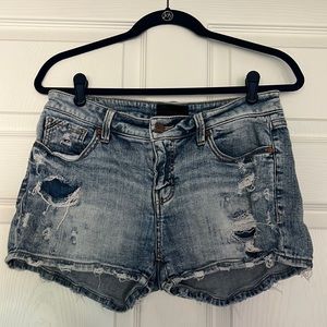 Buckle Black Distressed Jean Shorts (Fit No. 53)